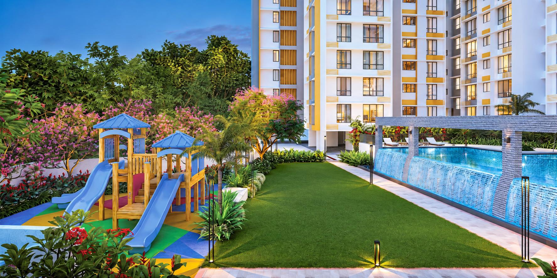 Children's play area at Kolte Patil Alora, Santacruz East