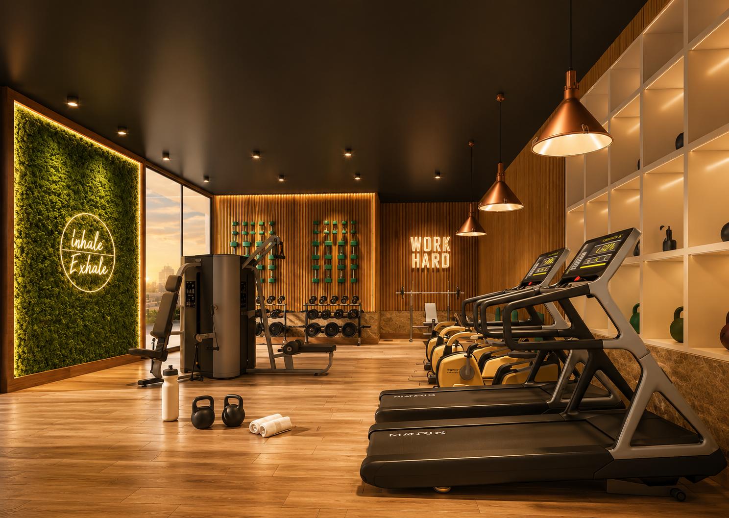 Gym at Chandak Treesourus, Malad West