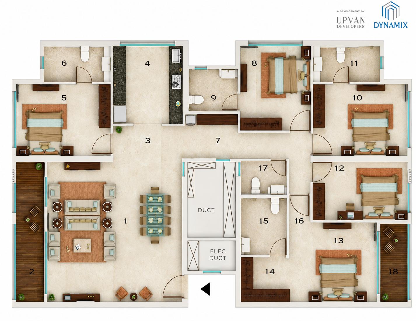 Jodi Flat floor plan