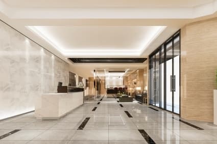 Grand entrance lobby at Salasar Elanza, Mira Road East