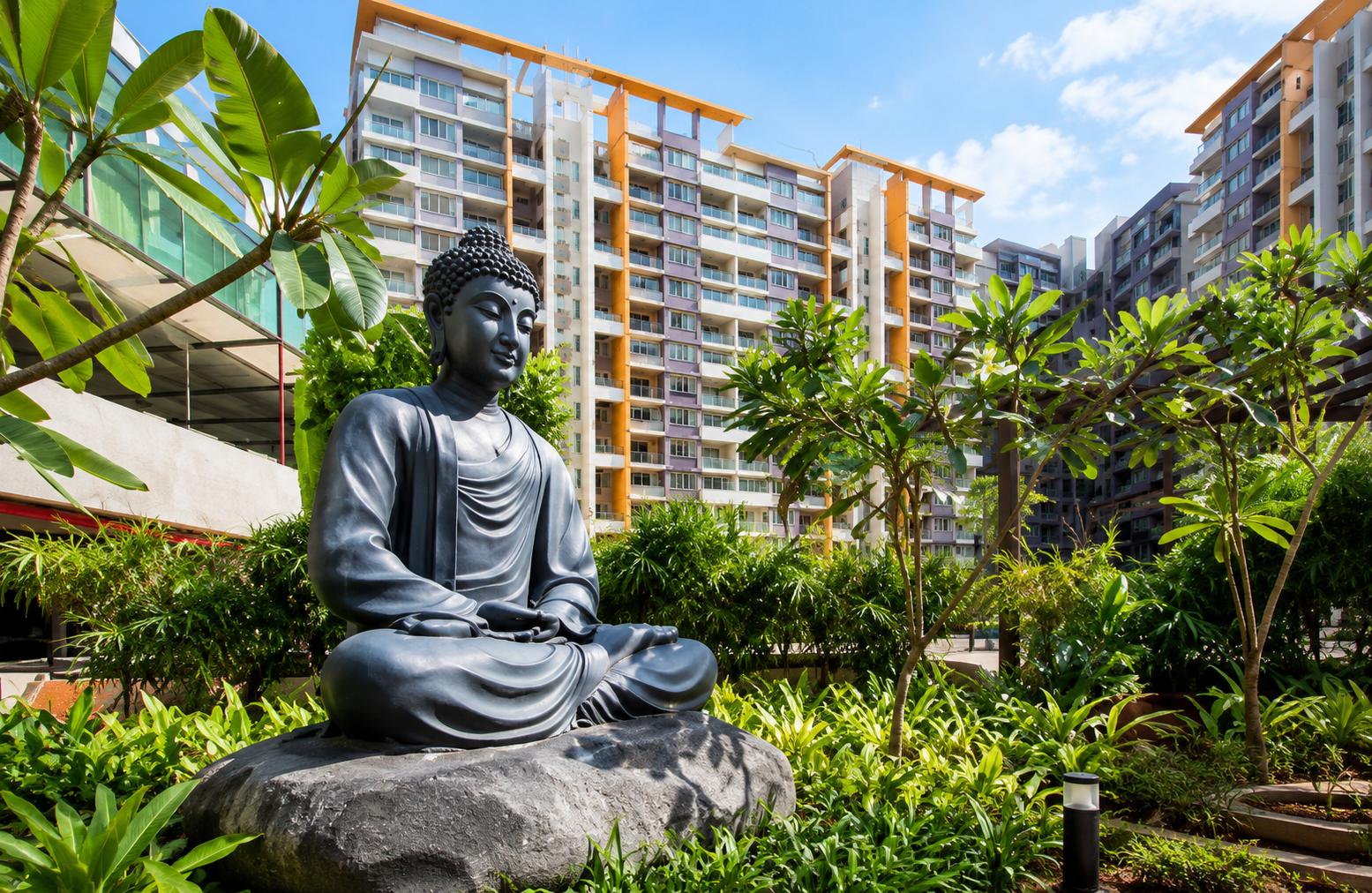 Senior citizen area at Kolte Patil Vaayu, Dahisar East