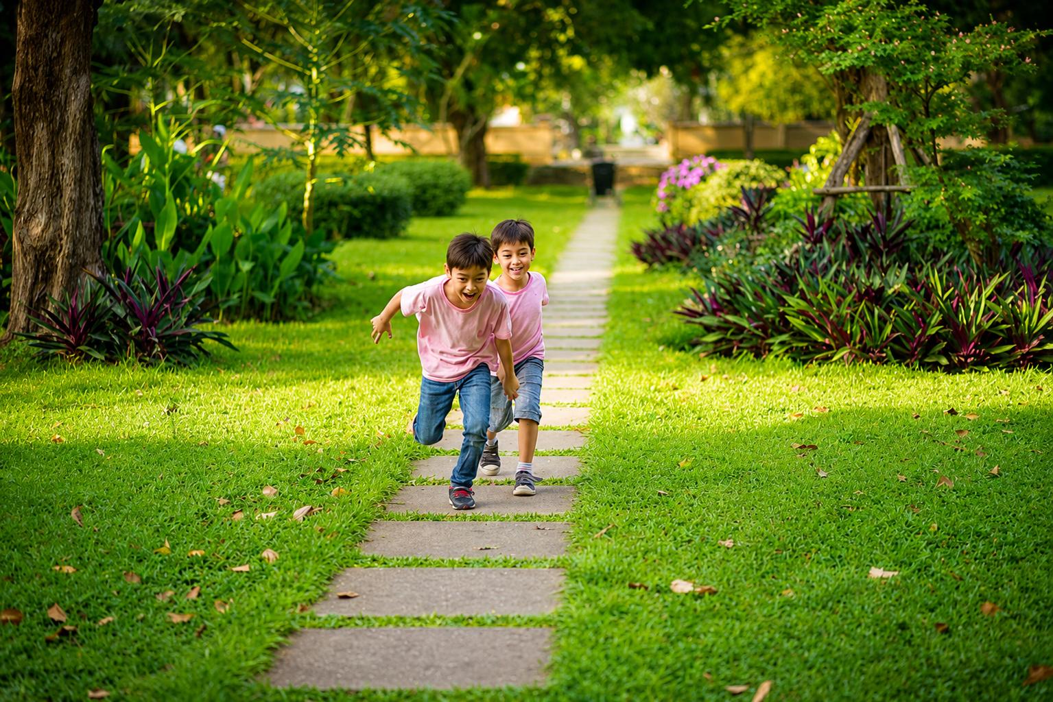 Landscaped gardens at Vihang Atharva, Mira Road East
