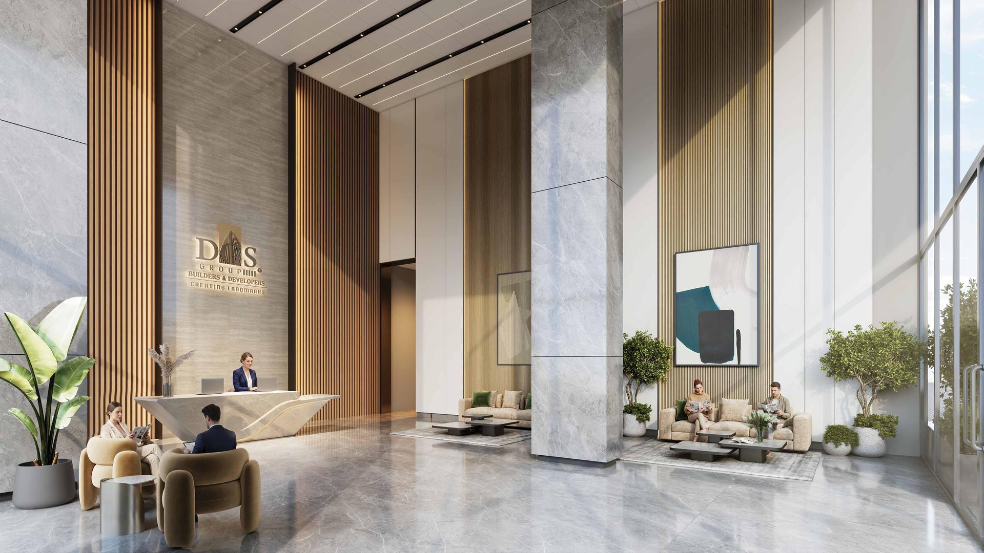 Grand entrance lobby at Lokhandwala Vibe, Andheri West