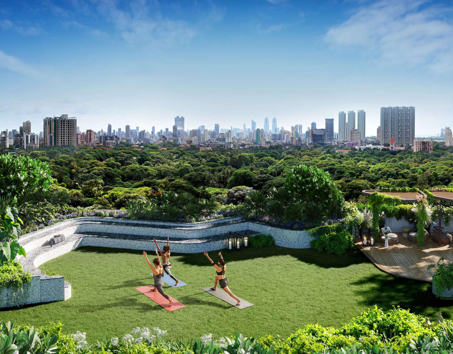 Yoga / meditation at Piramal Aranya, Byculla East