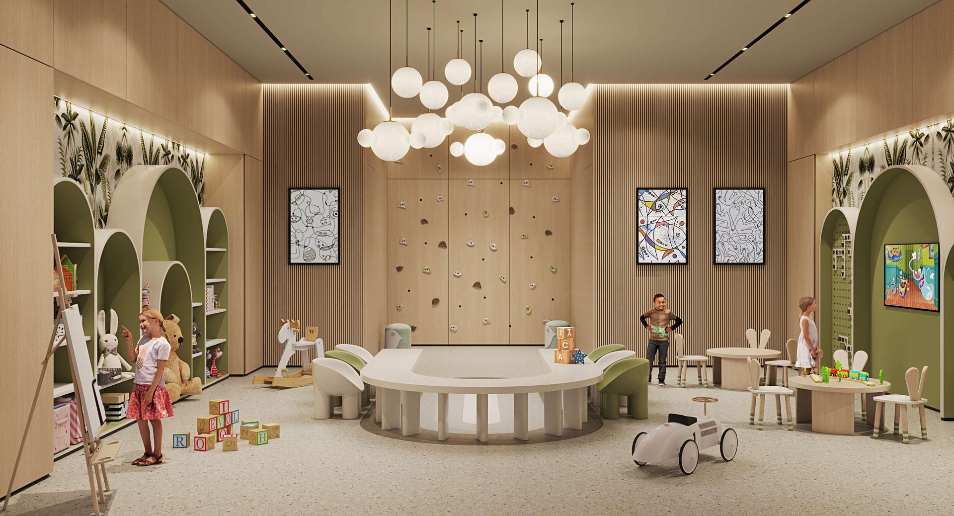 Children's play area at Piramal Aranya, Byculla East