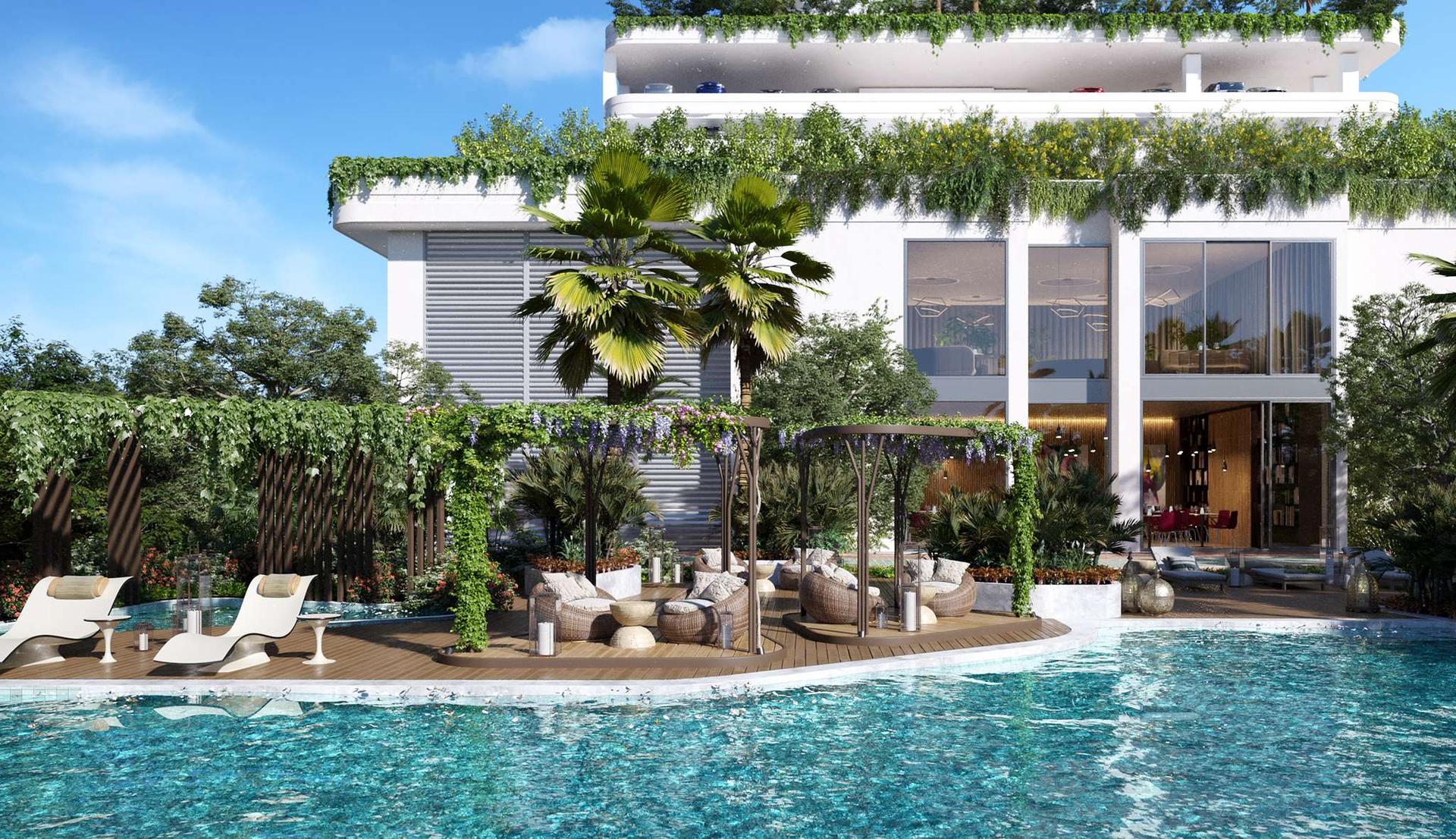 Swimming pool at Piramal Aranya, Byculla East