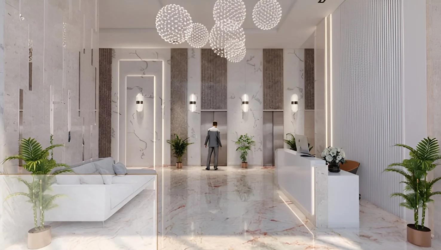 Grand entrance lobby at Salasar Aagman, Mira-Bhayandar