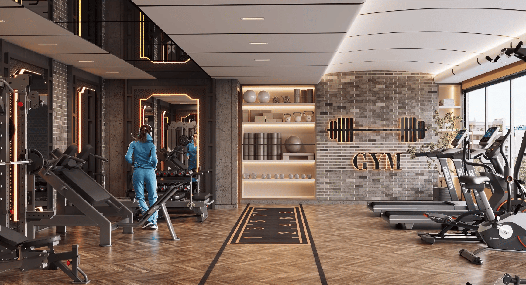 Gym at Kamla Arunkamal, Vile Parle