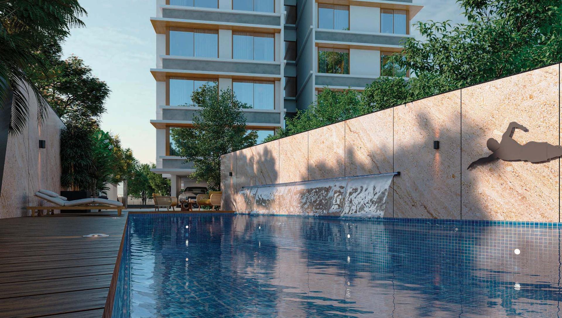 Swimming pool at Kamla Arunkamal, Vile Parle