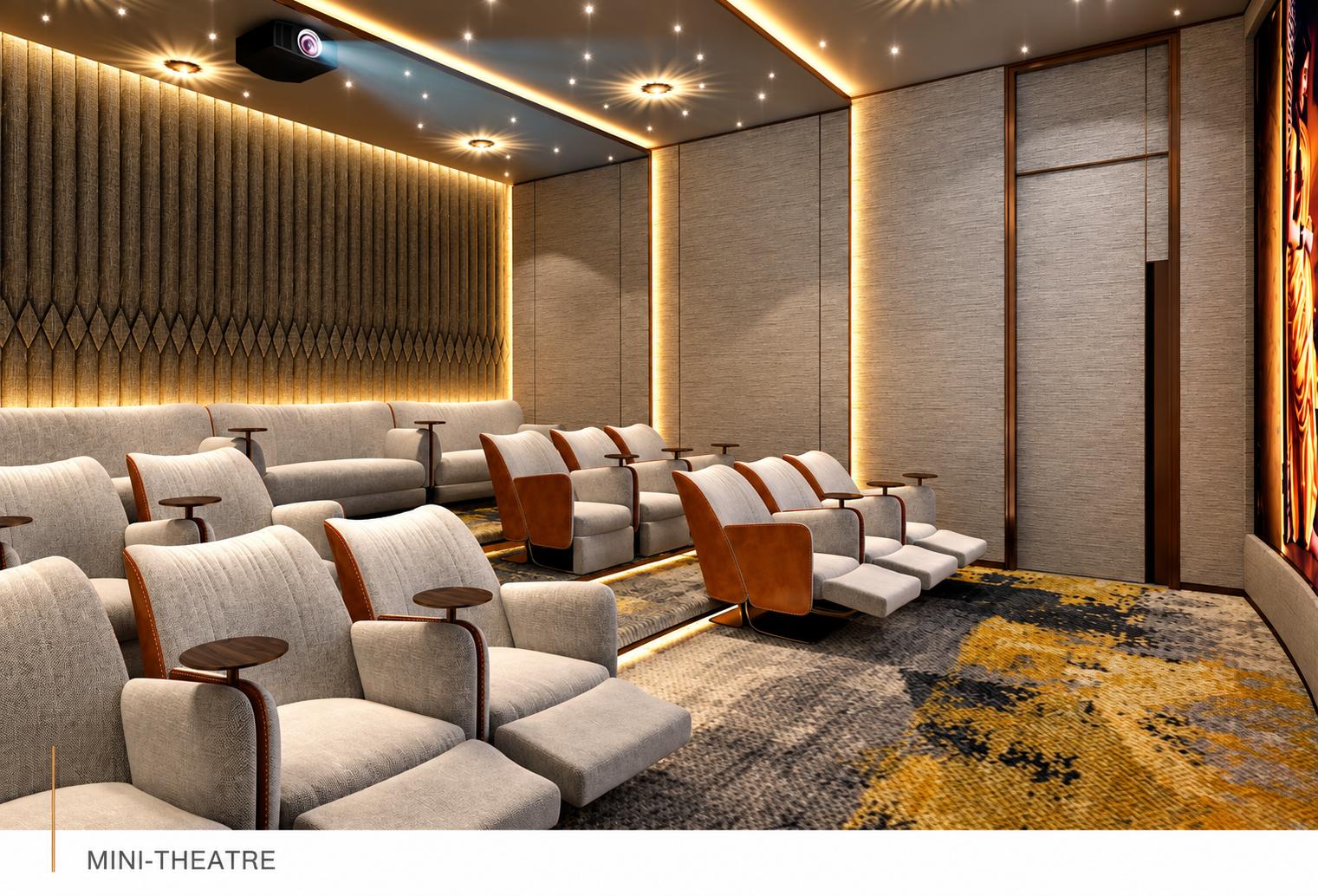 Mini theatre at Sheth Beaumonte Tower C, Sion