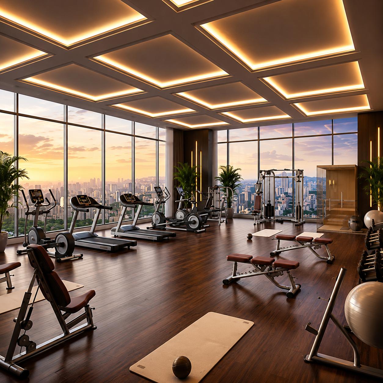 Gym at Shapoorji NP 1.2, Kandivali East