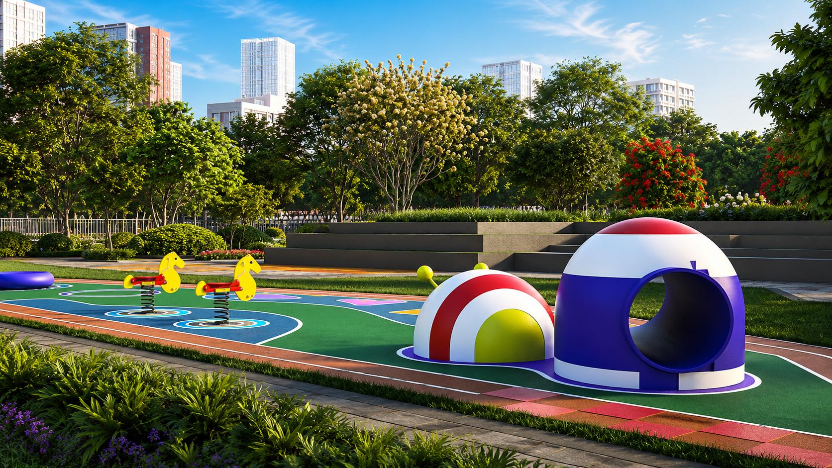 Children's play area at AnchorPoint Aviara, Malad West