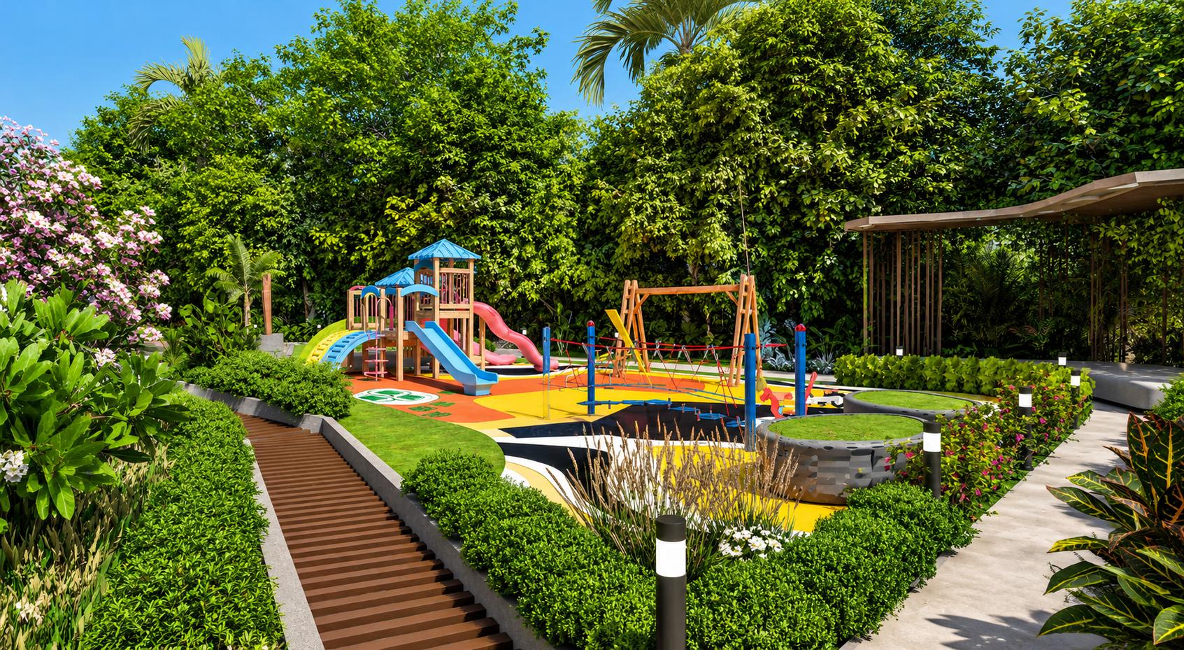 Children's play area at Kalpataru Advay, Borivali West