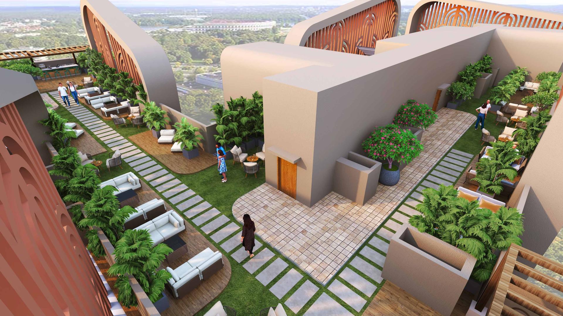 Rooftop terrace at Mayfair Codename Coral, Mira Road