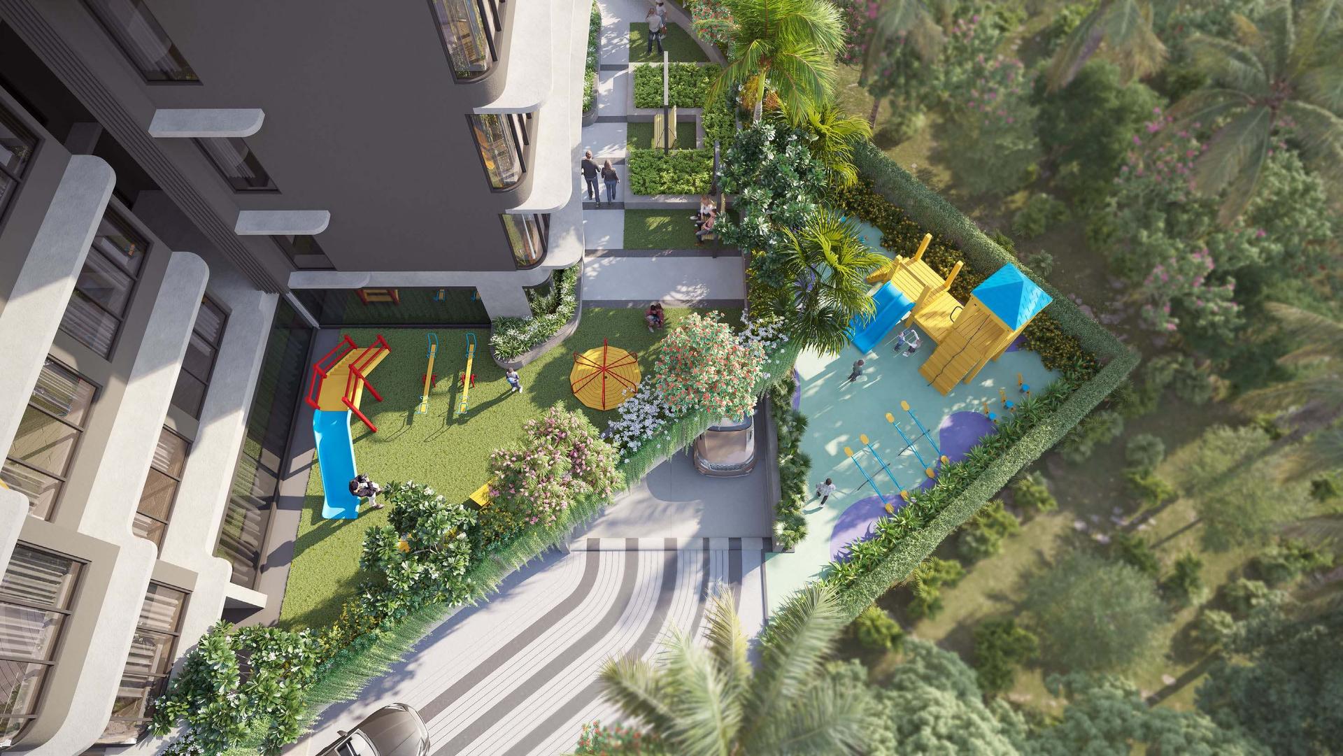 Children's play area at Jet Trinity, Santacruz East