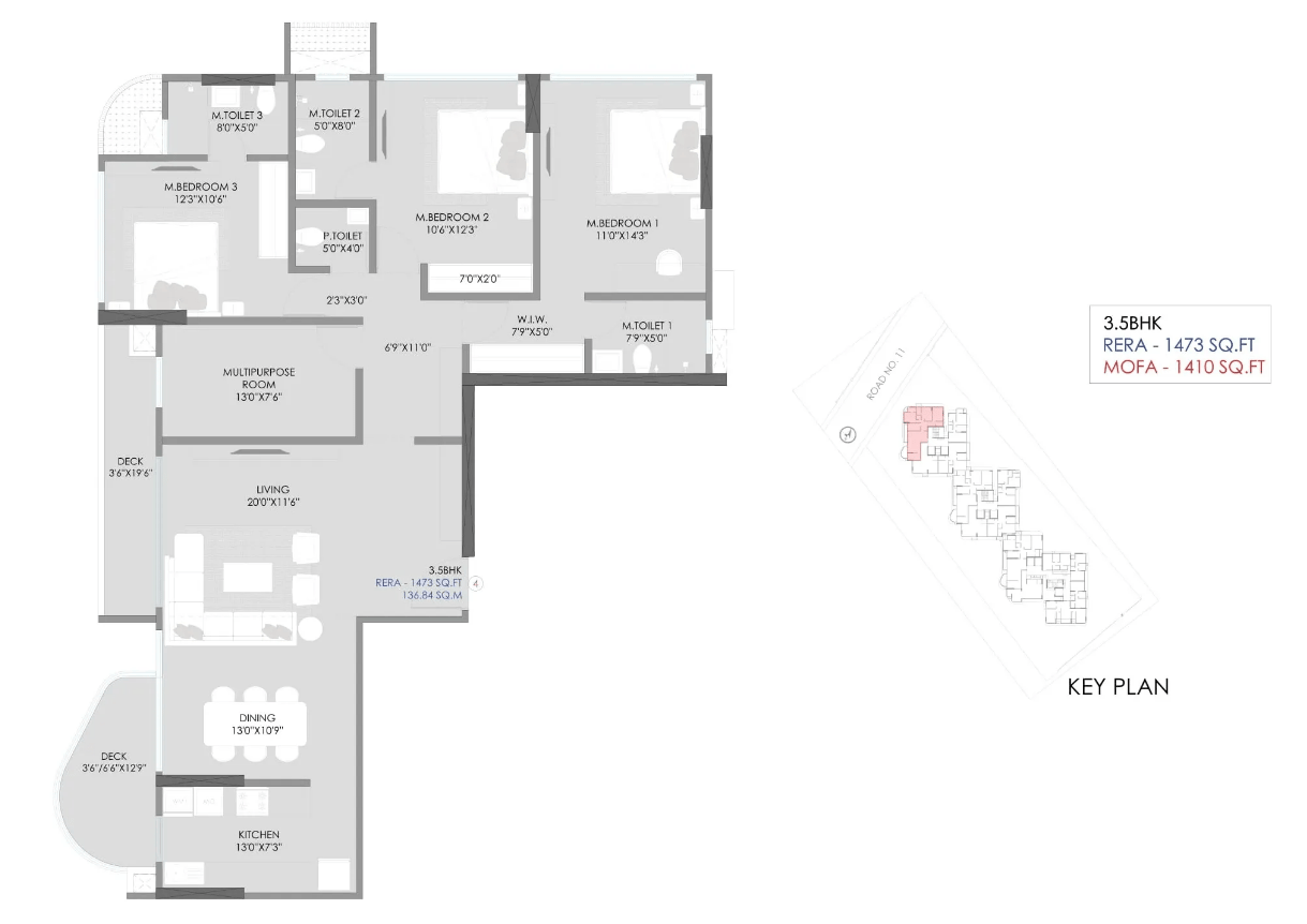 3.5 BHK Type2 floor plan