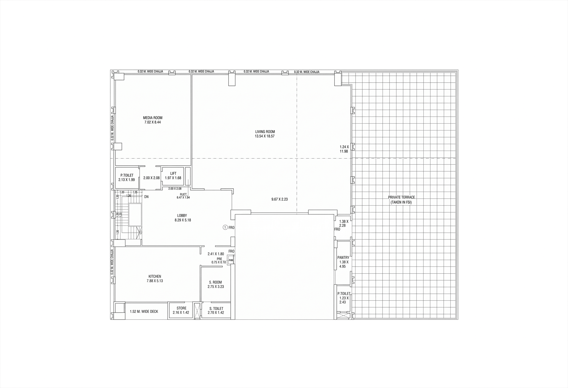 Tower 3 - Penthouse floor plan