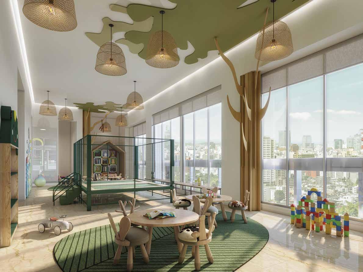 Children's play area at Chandak Greenairy, Borivali East