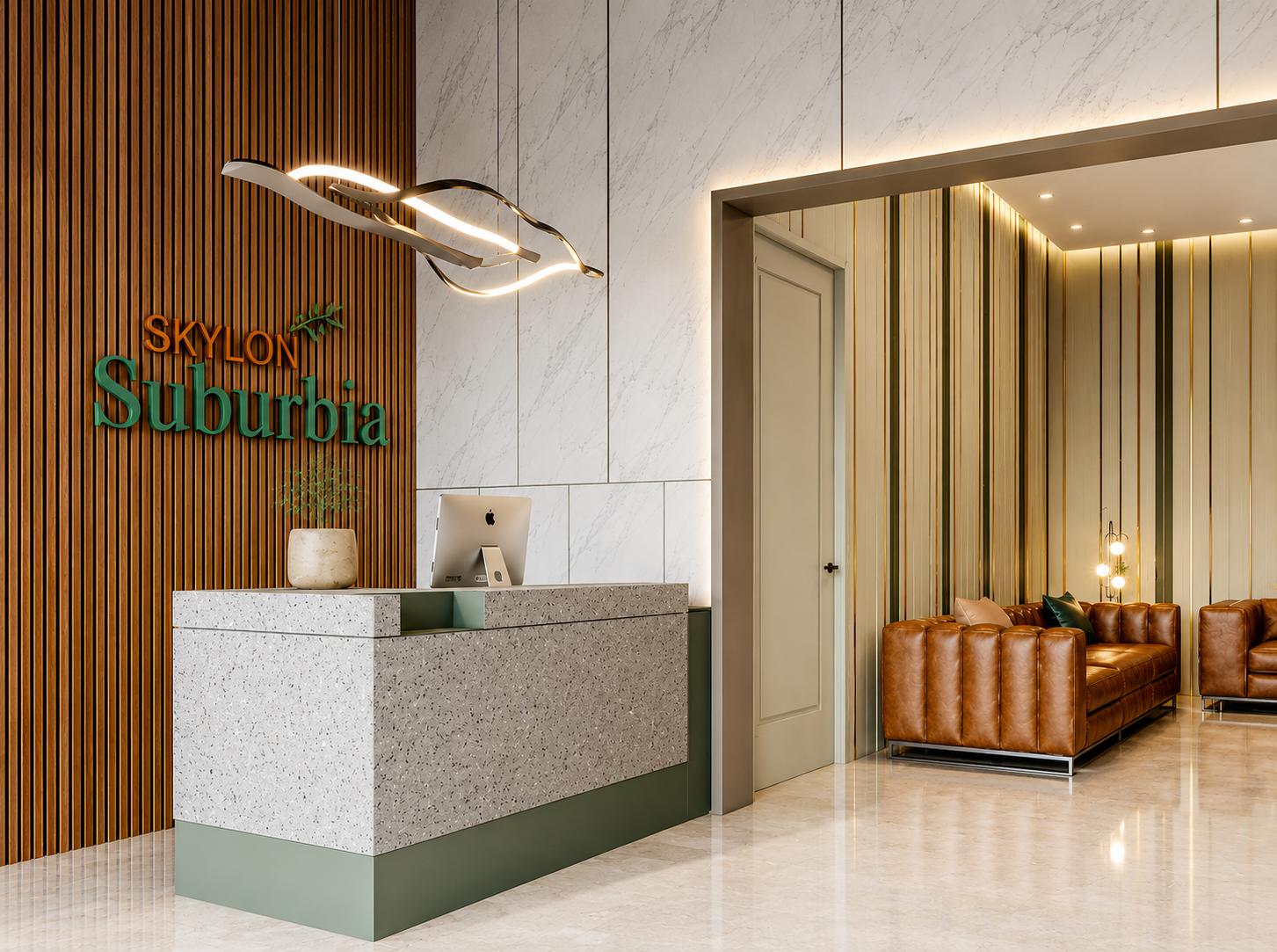 Grand entrance lobby at Hariko Skylon Suburbia, Kandivali East
