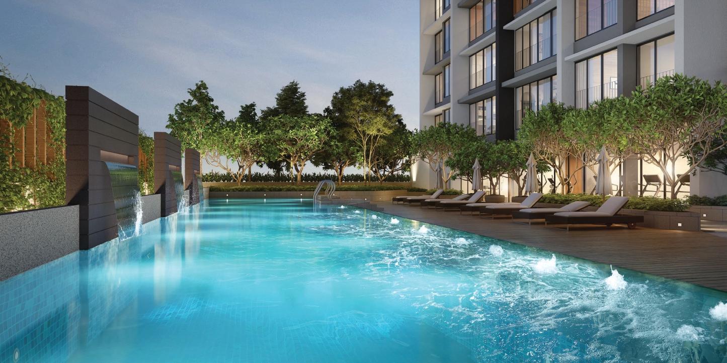 Swimming pool at Viceroy Savana, Kandivali East