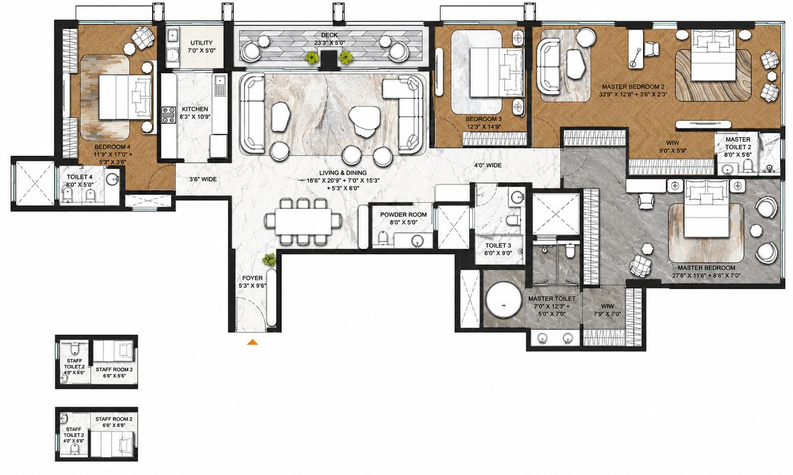 4BHK Premium floor plan