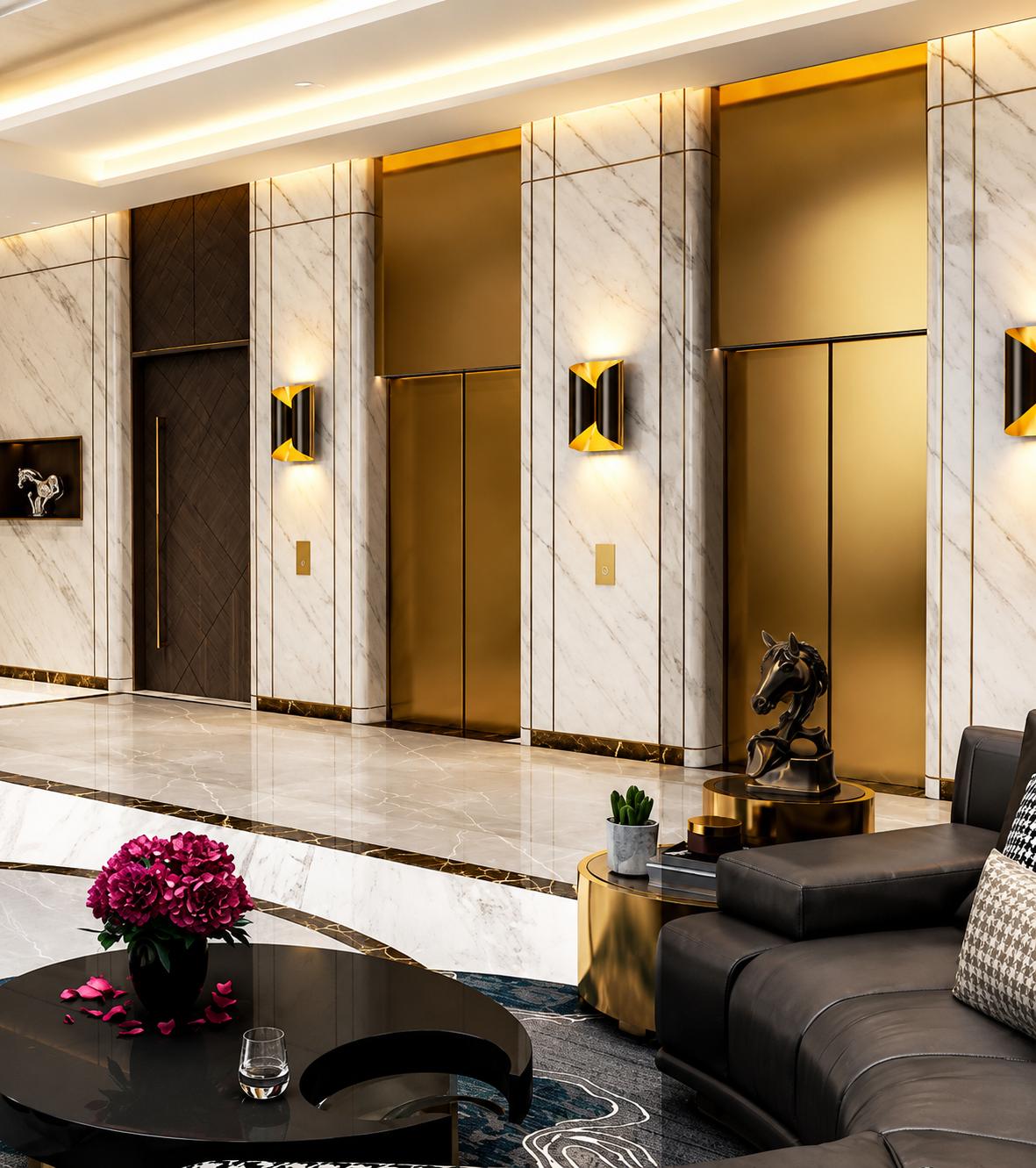 High-speed elevators at Ariha One08, Goregaon West