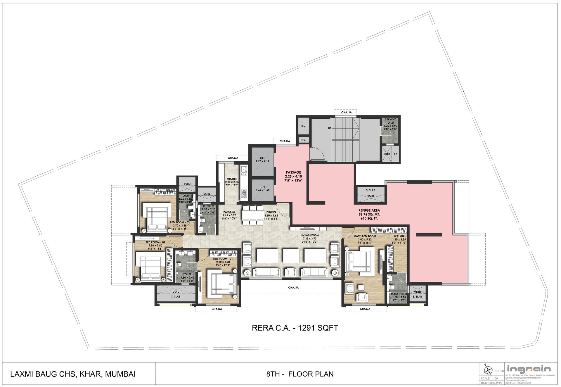 4BHK floor plan