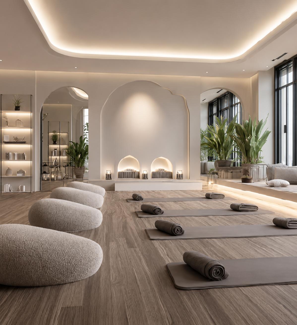 Yoga / meditation at Sheth One Marina, Marine Lines