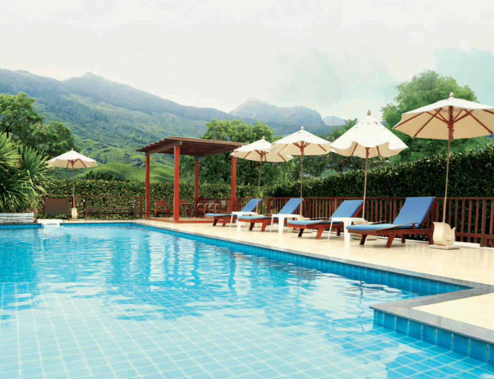 Swimming pool at Tridhaatu Aranya, Chembur