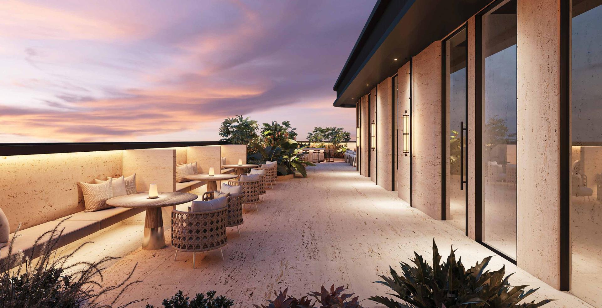 Rooftop terrace at Paradigm Superstar, Bandra West