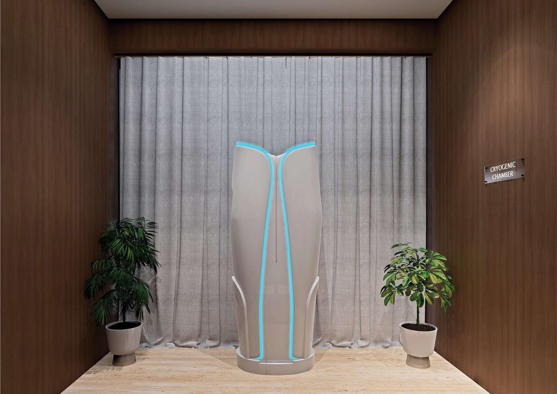 Ultramodern Cryogenic Chamber with Latest Cryotherapy Equipment