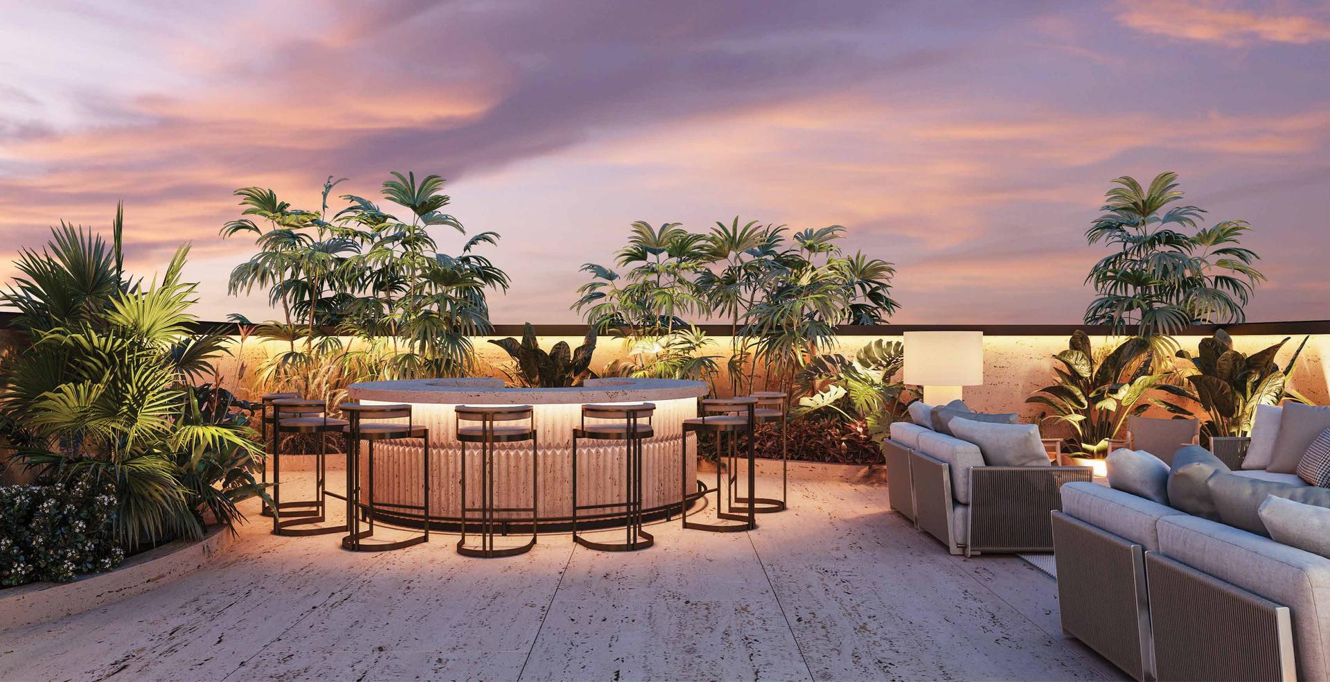 Rooftop terrace at Paradigm Superstar, Bandra West