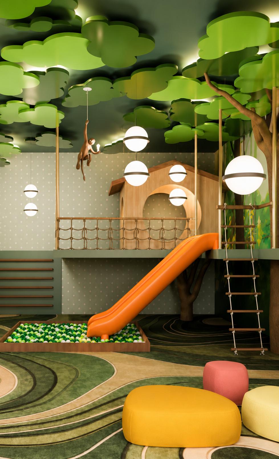 Children's play area at L&T Ahana, Malad East