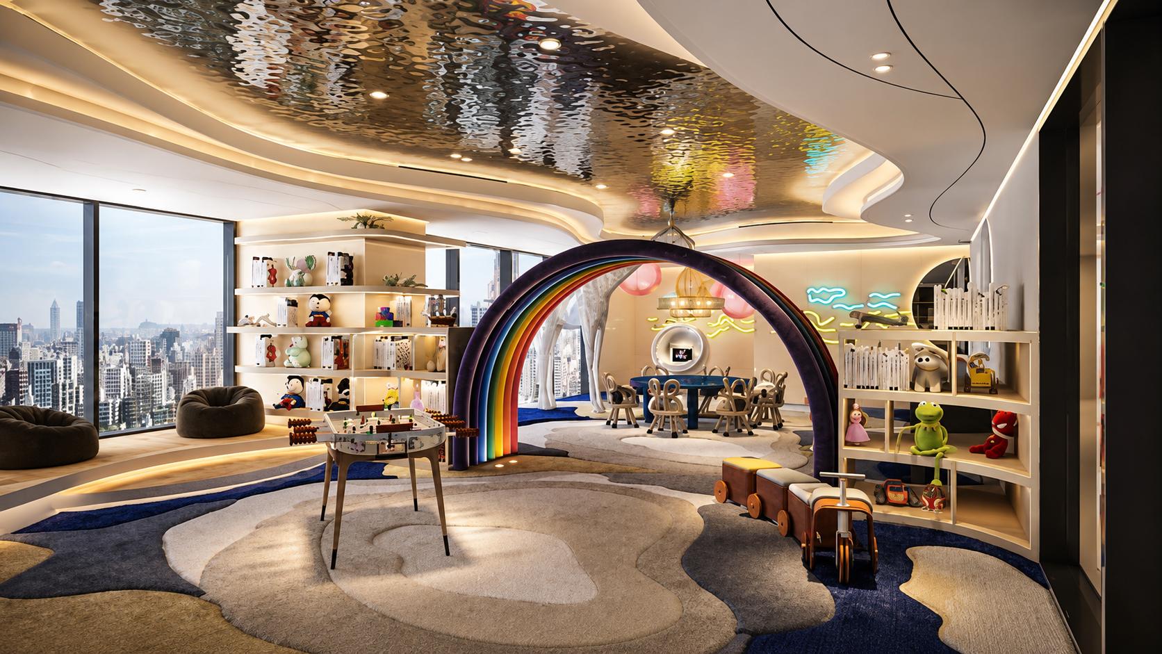 Children's play area at 25 West, Bandra West