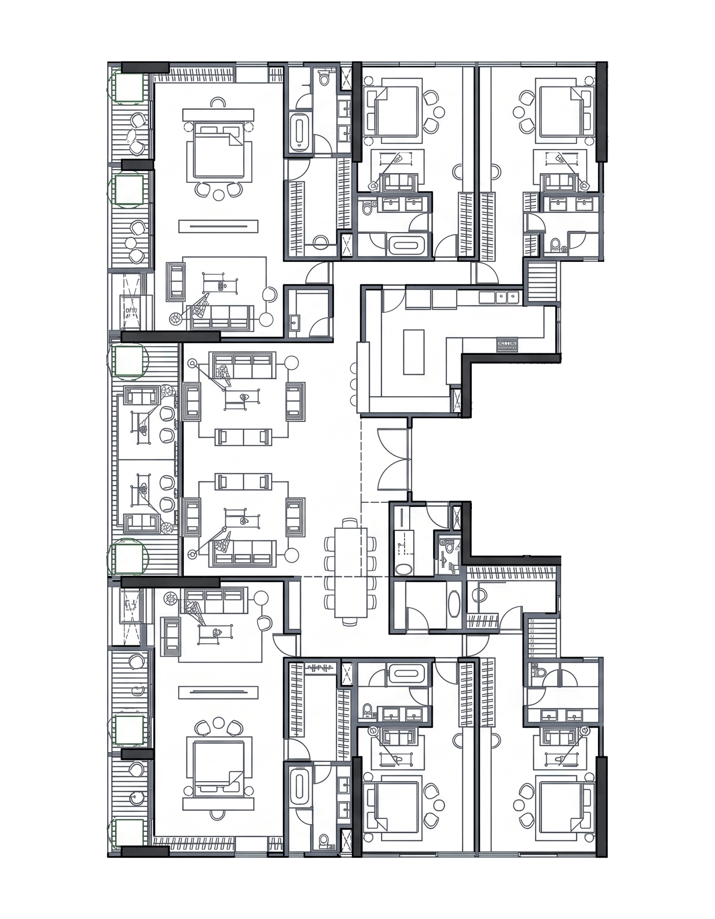 6 BHK floor plan