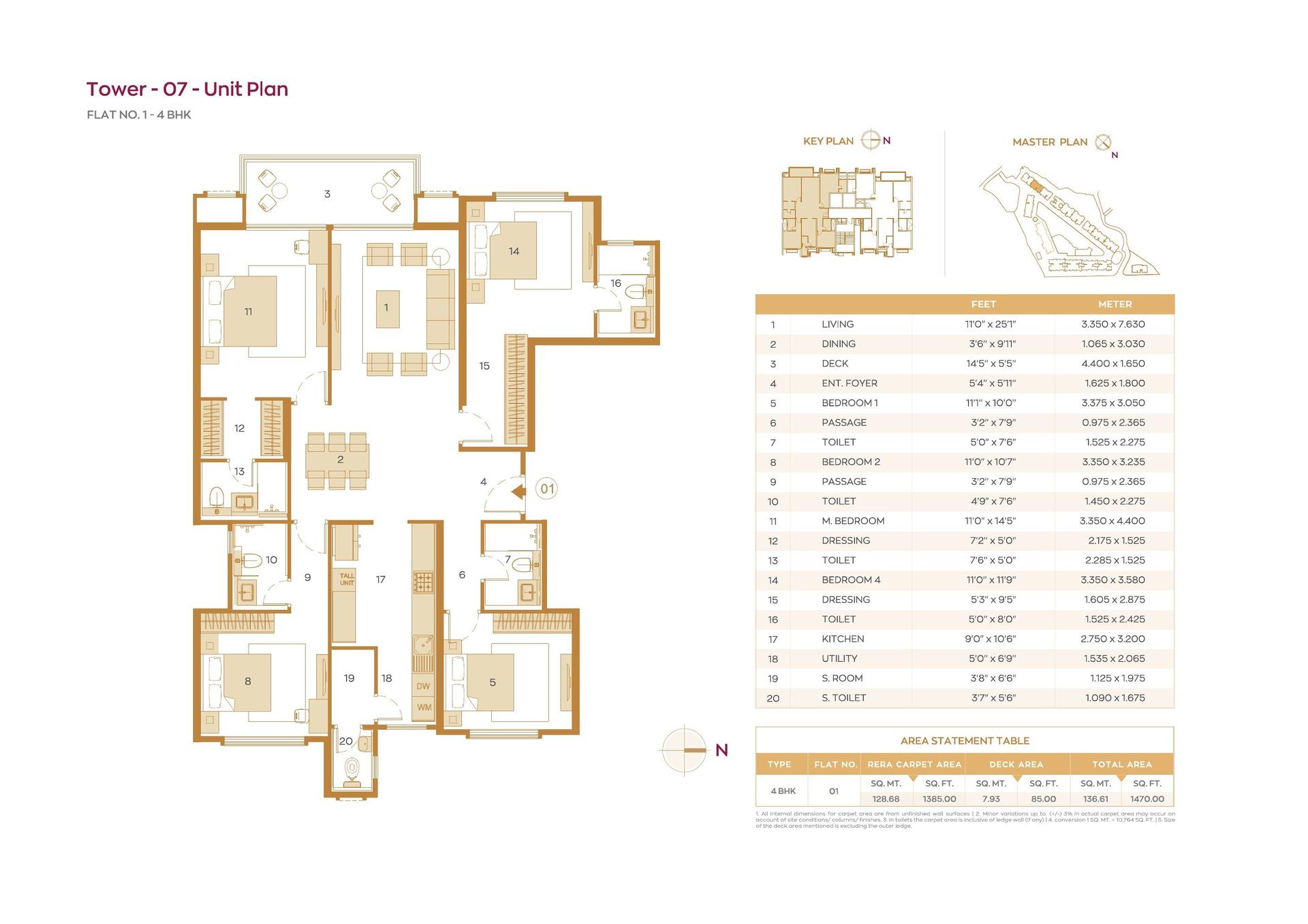 4BHK Premium floor plan