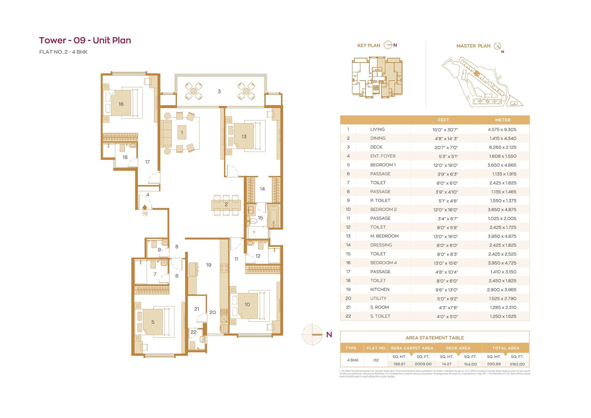 4BHK Signature floor plan
