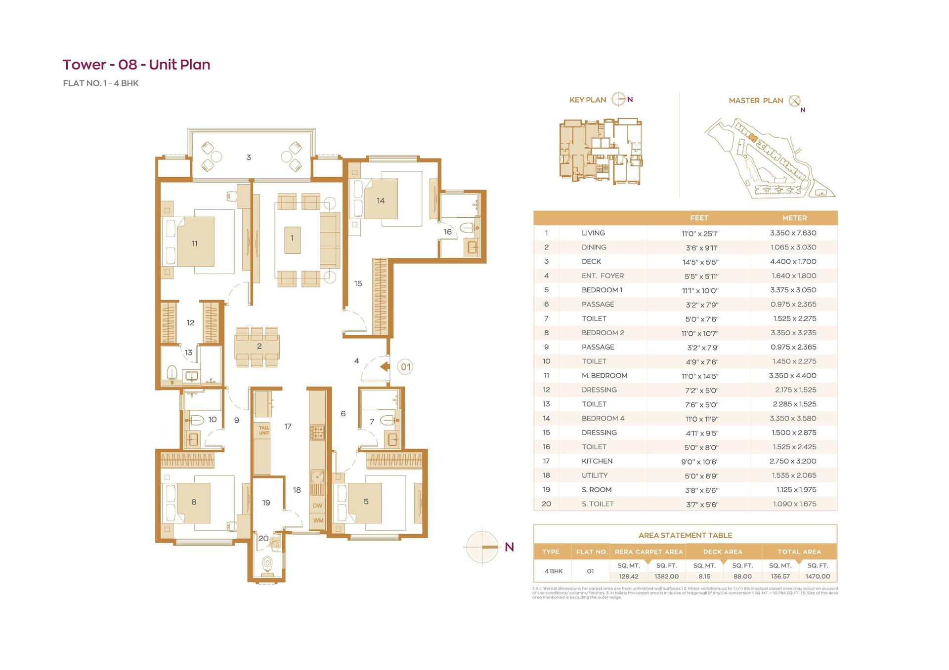 4BHK Premium (Type A) floor plan