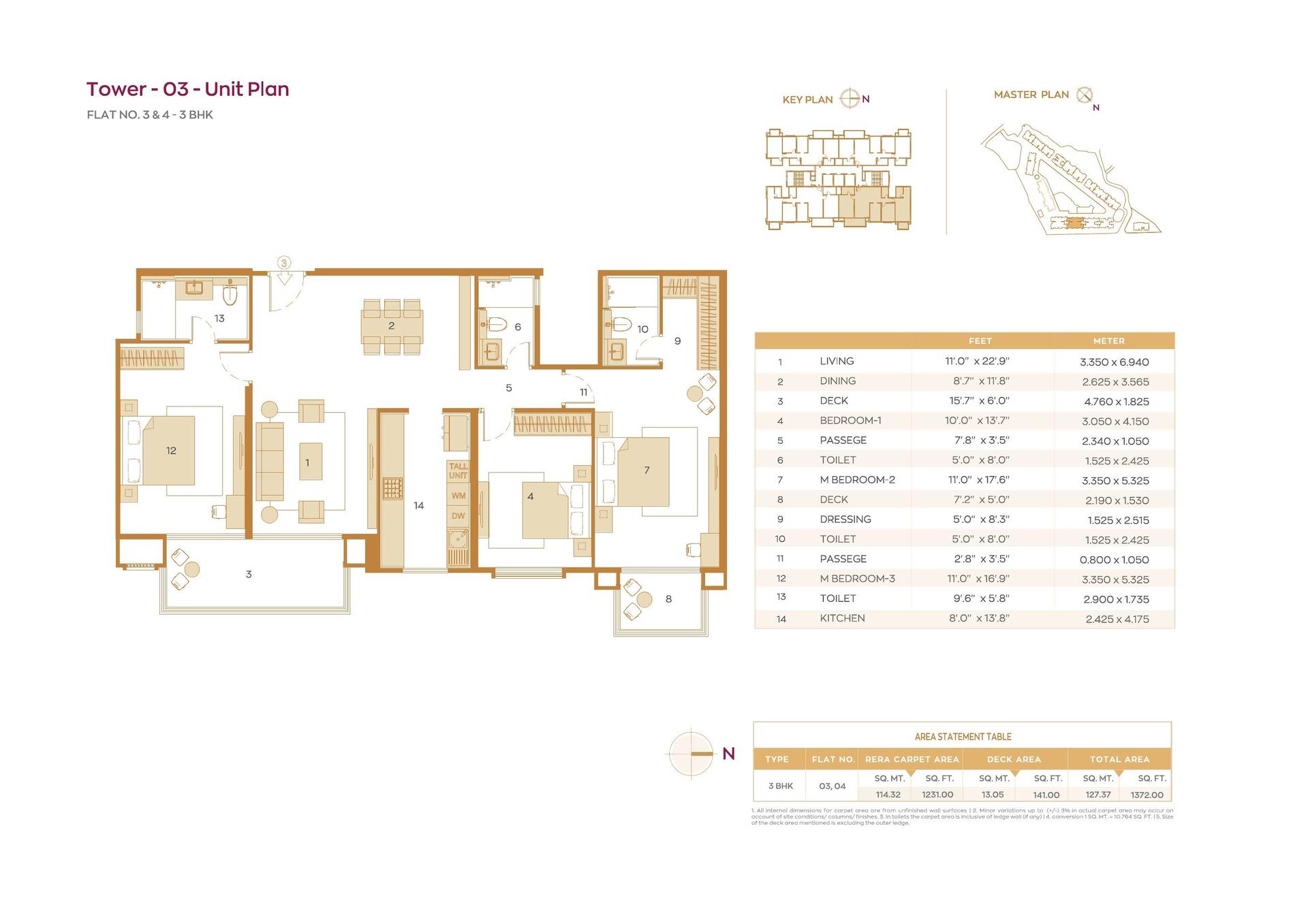 3BHK Ultra Grand floor plan