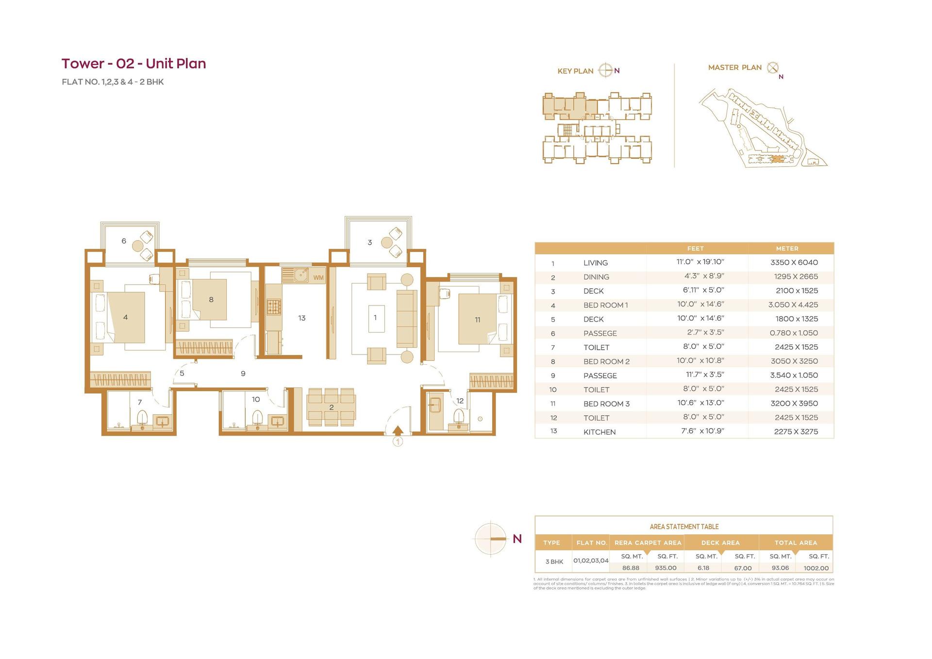 3BHK Luxury floor plan