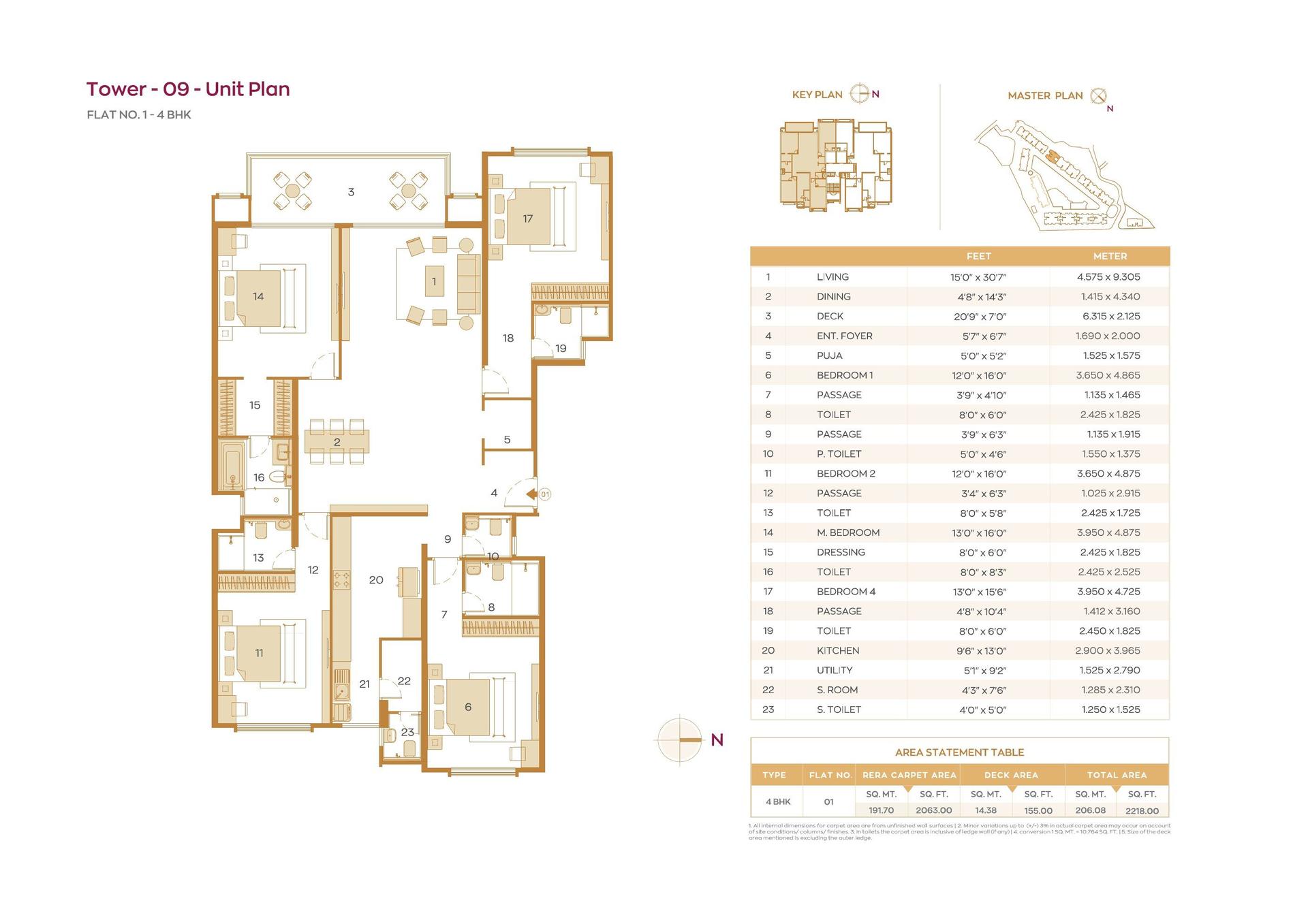 4BHK Ultra Luxury floor plan