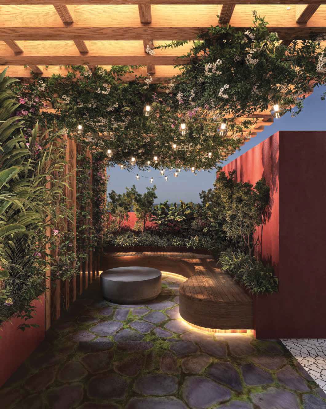 Rooftop terrace at Poonam Armaan, Santacruz West