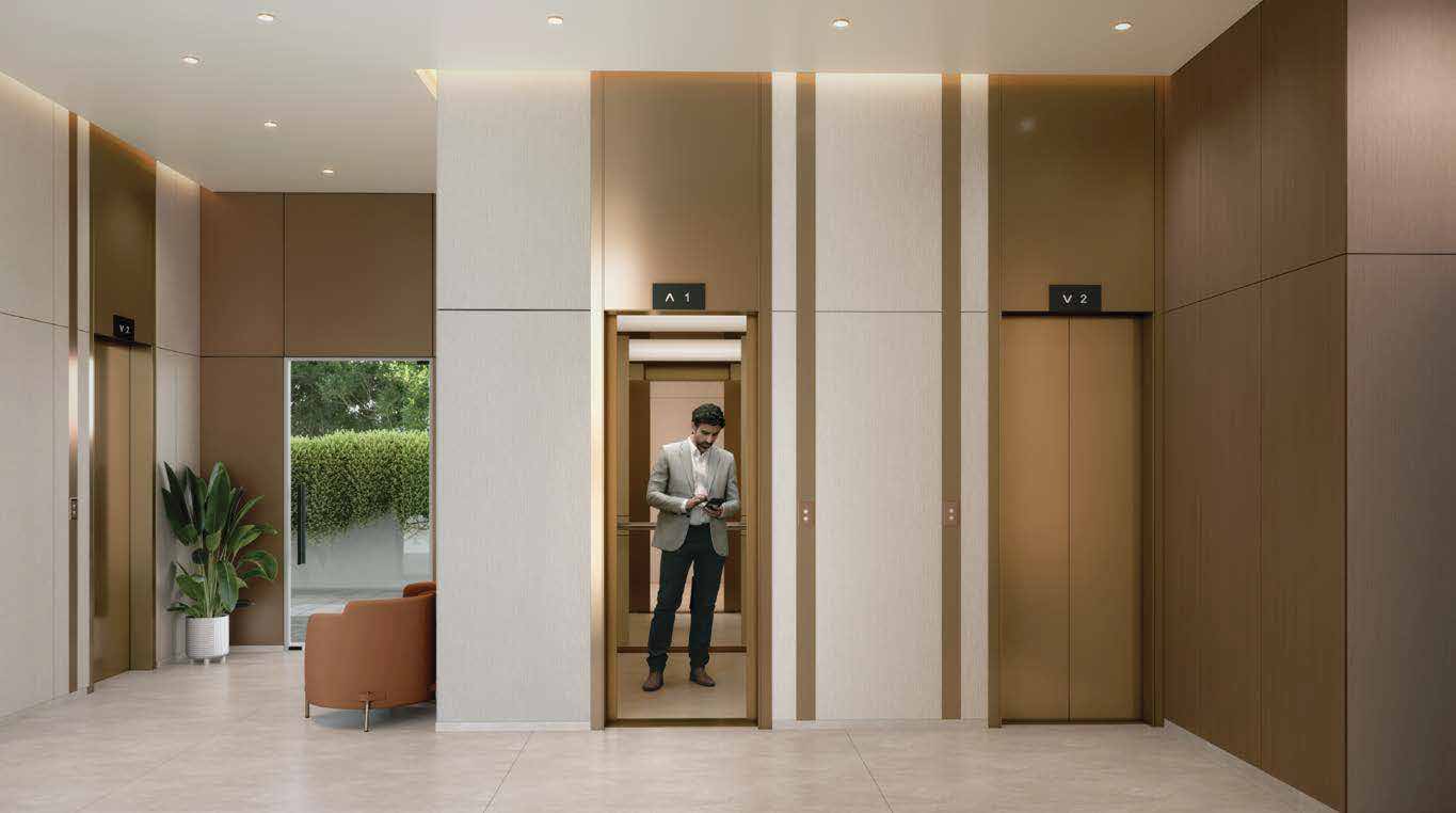 Elevators at Rustomjee Vista Bay, Parel