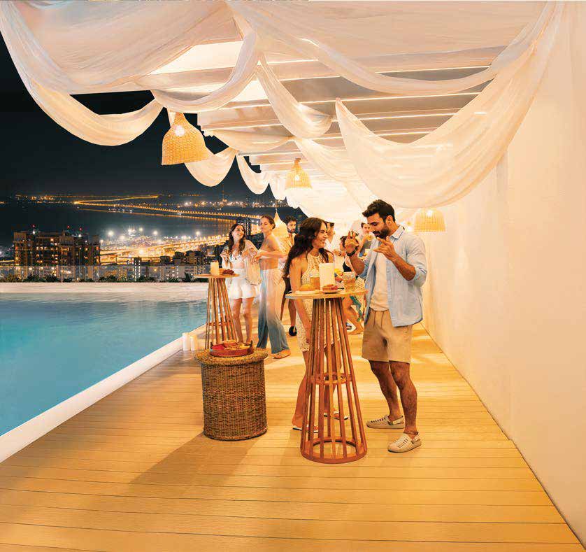 Swimming pool at Rustomjee Vista Bay, Parel