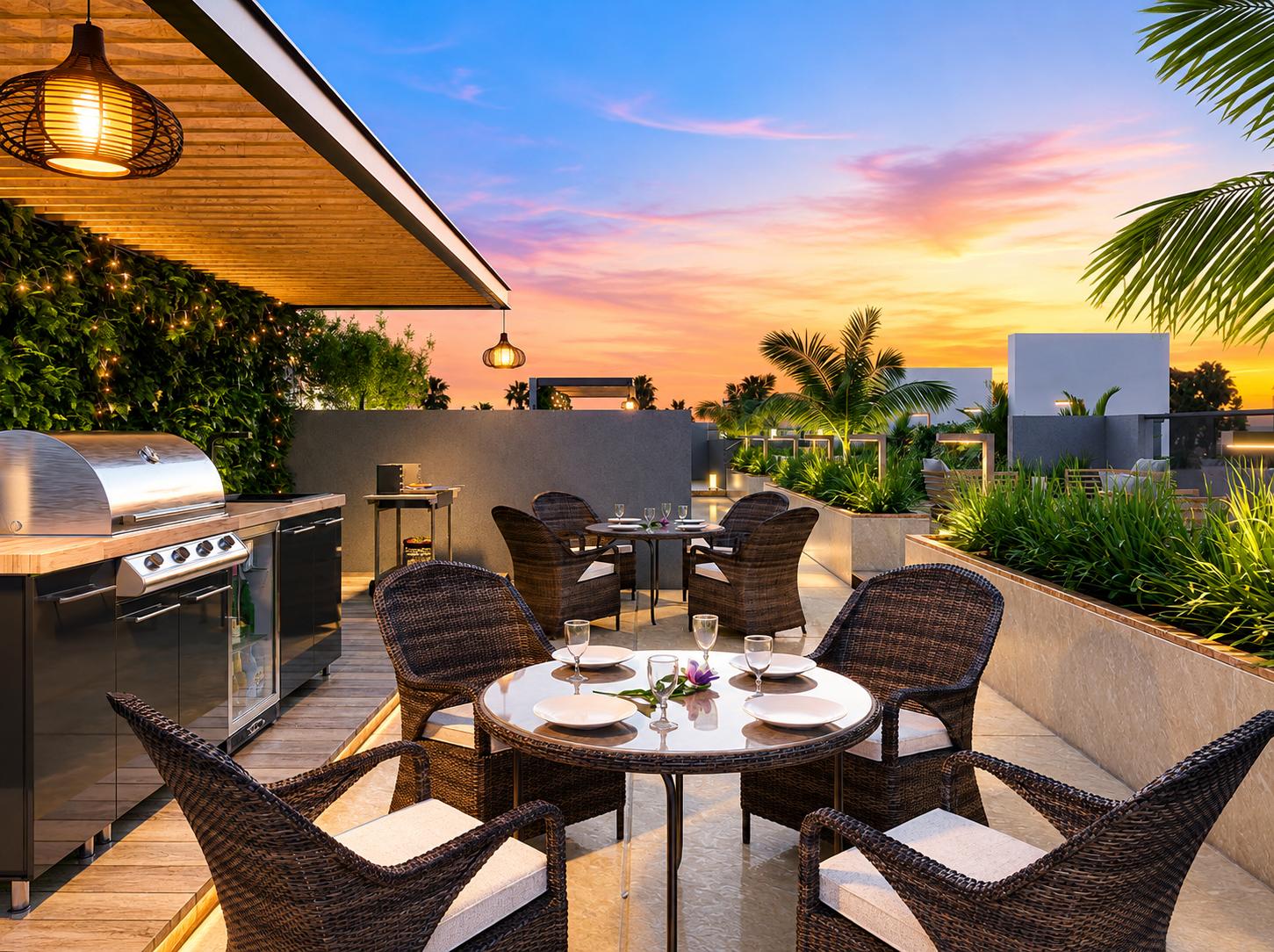 Party lawn at Platinum Grandeur, Andheri West