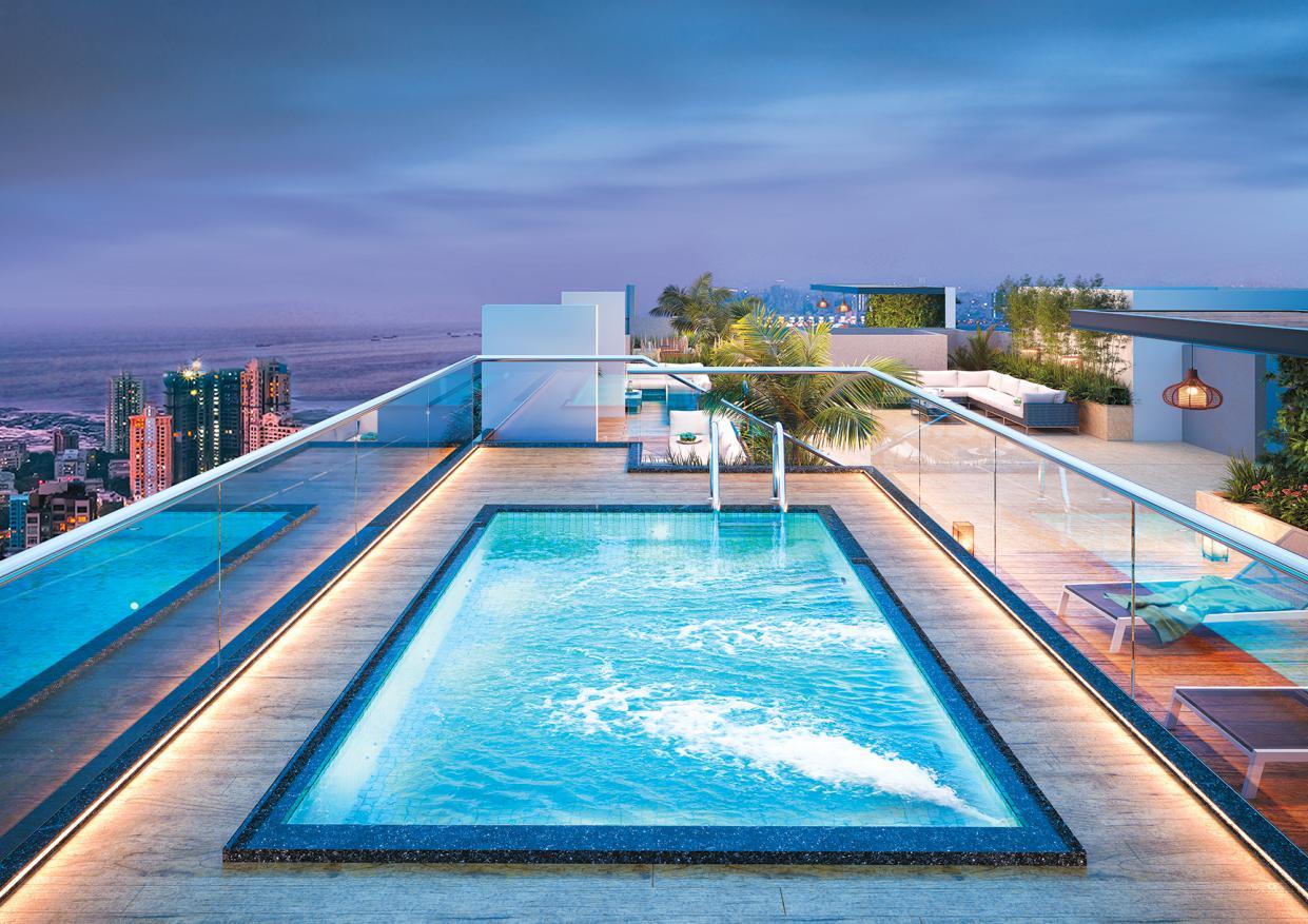 Swimming pool at Platinum Grandeur, Andheri West