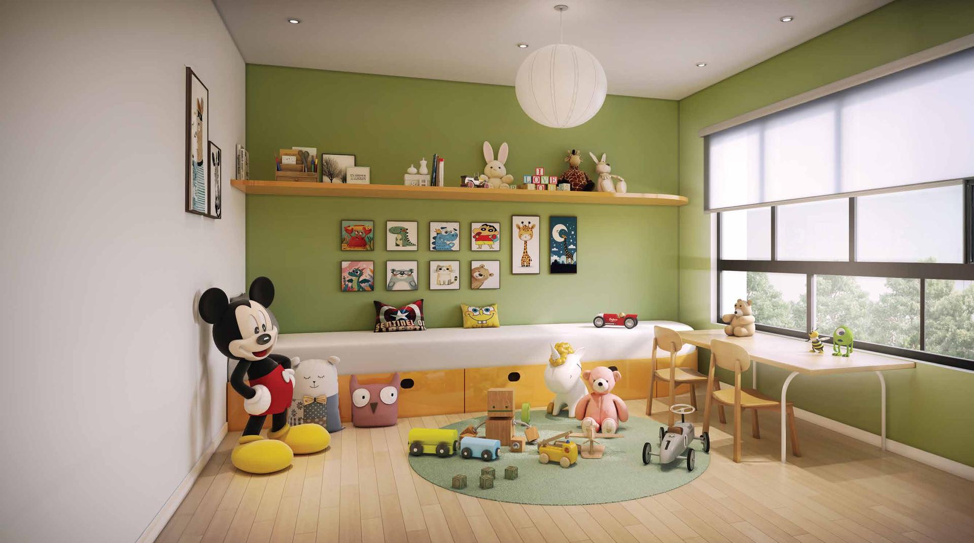 Children's play area at Shapoorji Pallonji Heartland, Mulund West