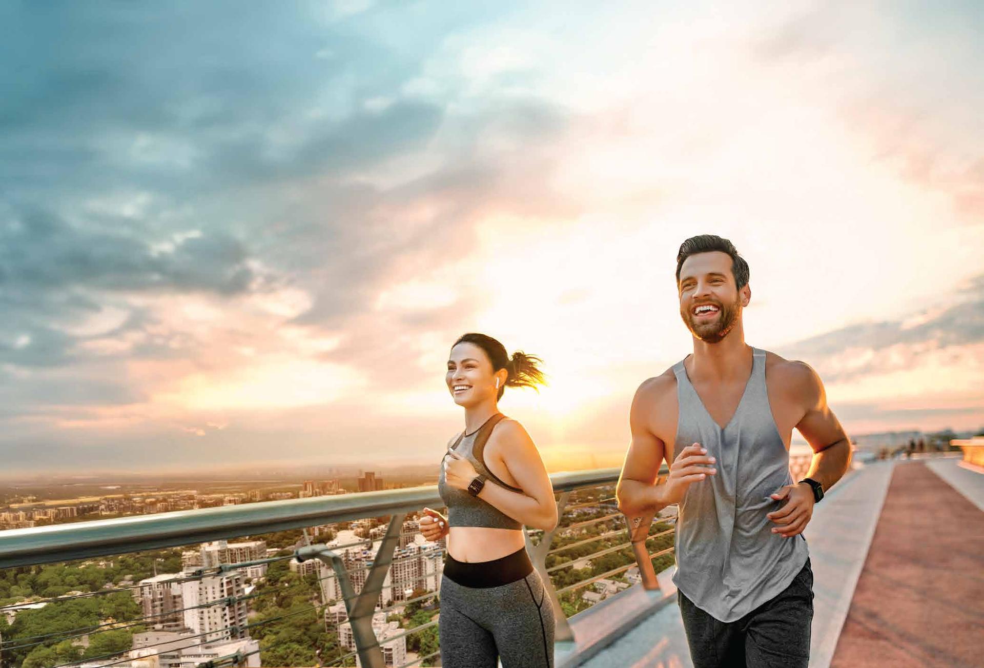 Jogging track at Shapoorji Pallonji Heartland, Mulund West