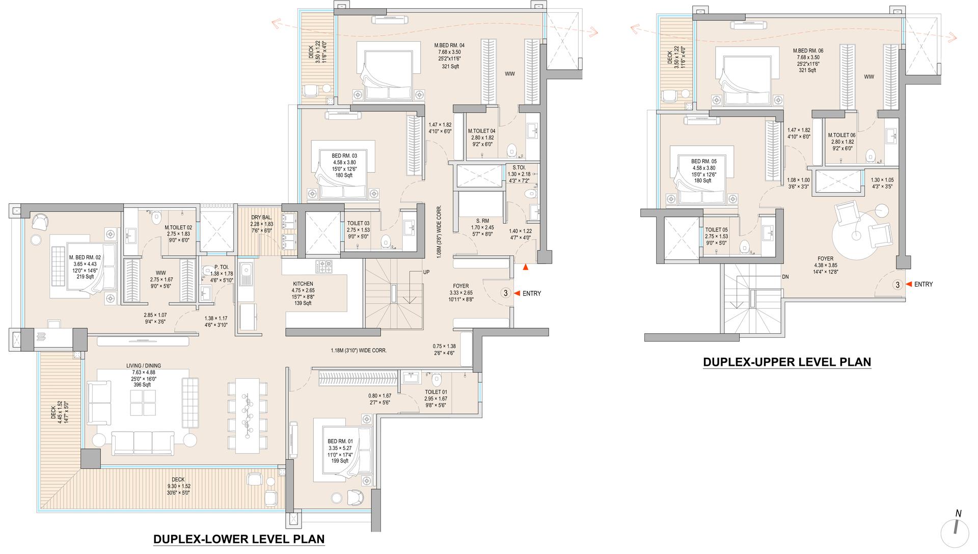 6 BHK floor plan