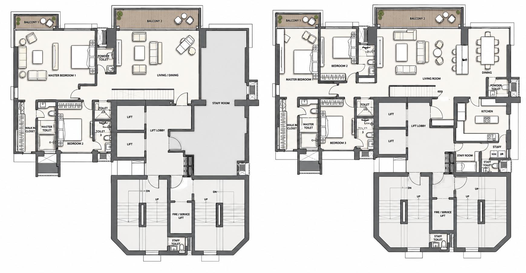 5BHK (Duplex) floor plan